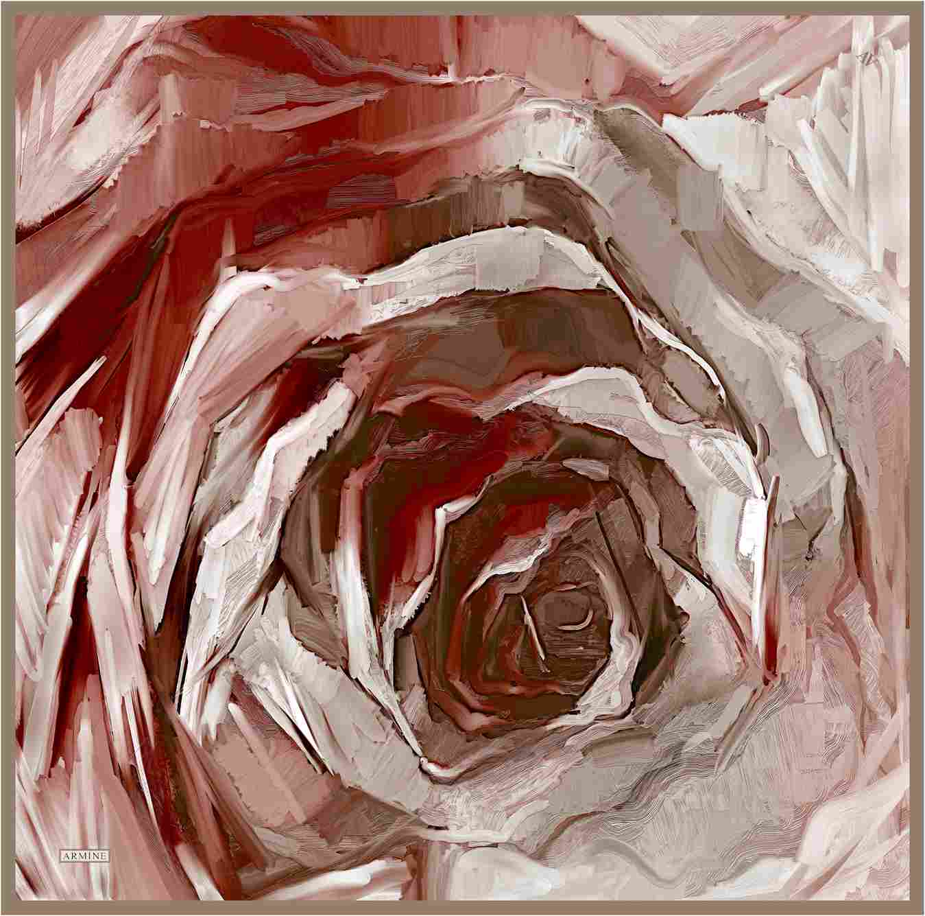 Armine Rose Silk Twill Scarf #1