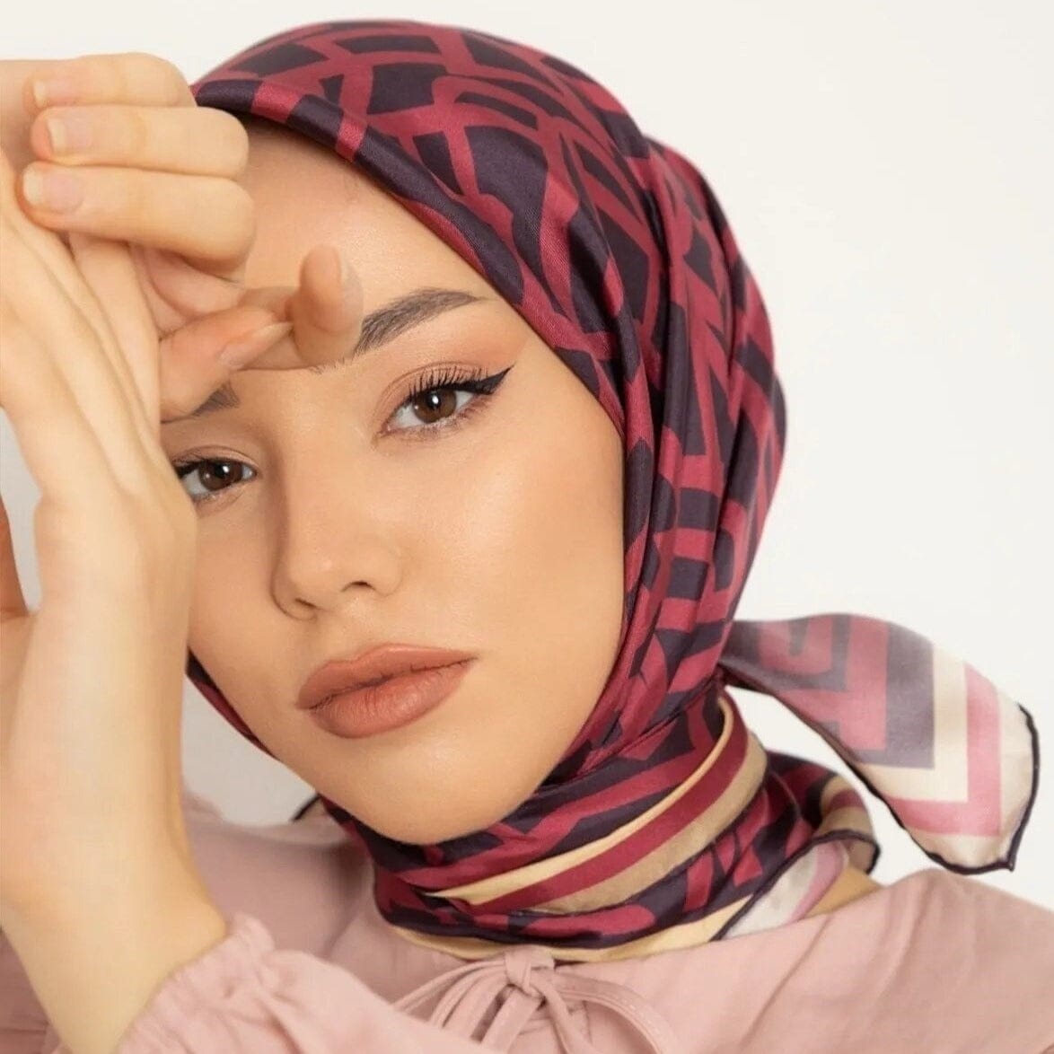 Aker Monogram Women Silk Scarf No. 13 – HijabPlanet Co.