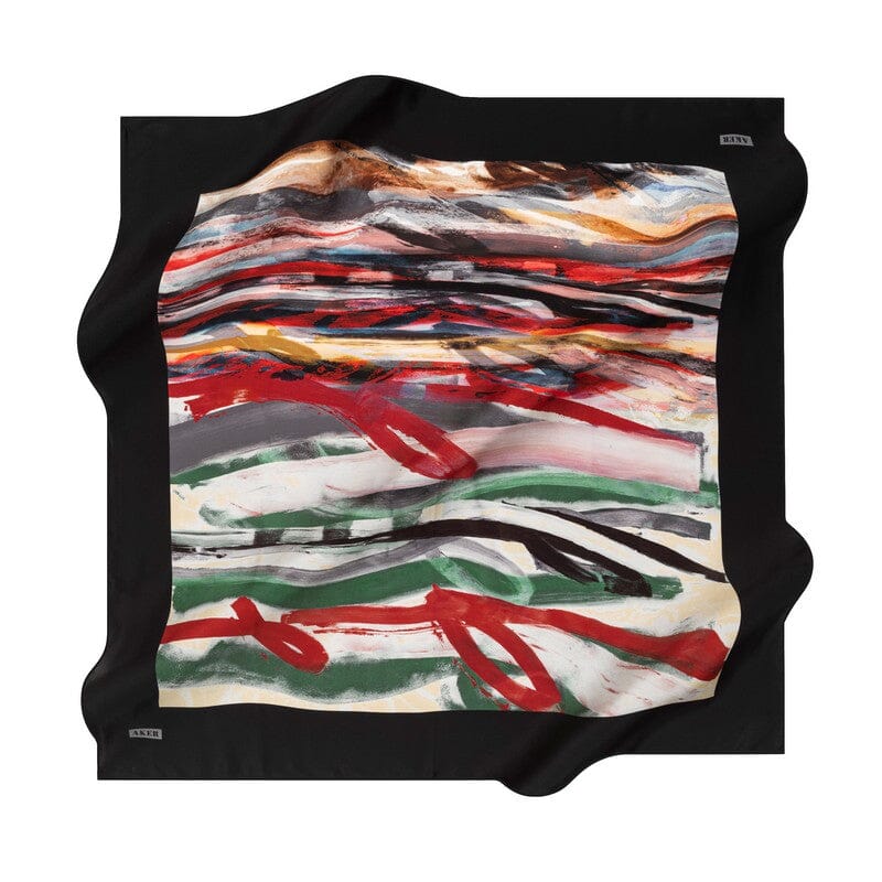 Aker Brushstroke Women Silk Scarf No. 11 Silk Hijabs,Aker,Silk Scarves Aker 