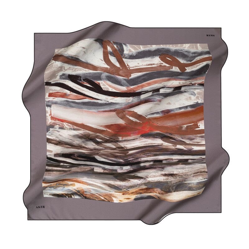 Aker Brushstroke Women Silk Scarf No. 12 Silk Hijabs,Aker,Silk Scarves Aker 