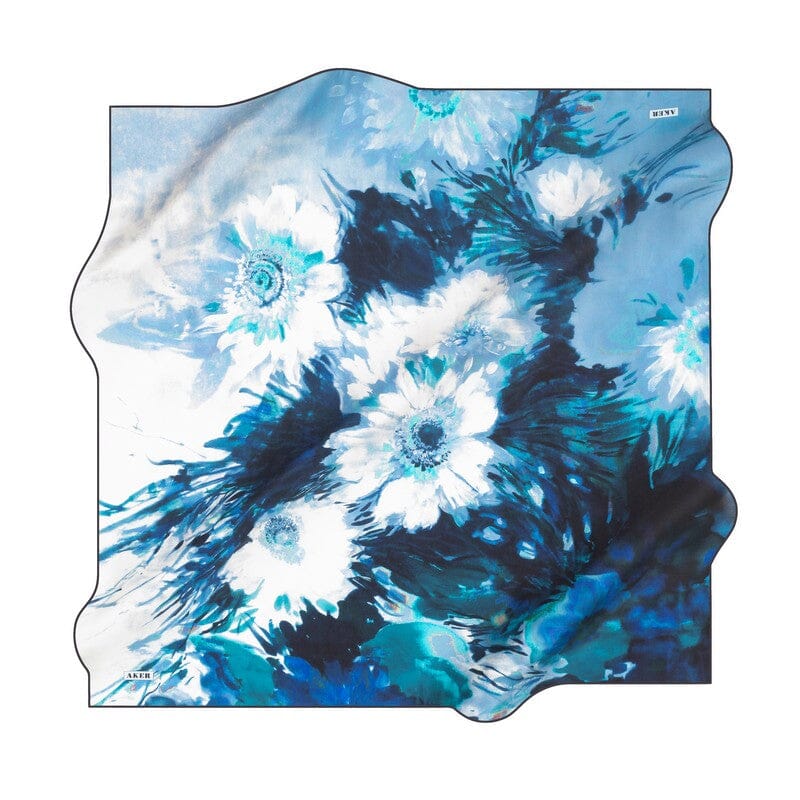 Aker Floral Elegance Silk Scarf No. 22 Silk Hijabs,Aker,Silk Scarves Aker 