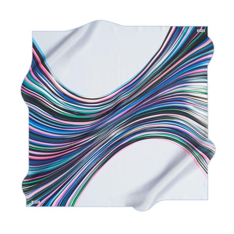 Aker Infinity Wave Silk Scarf No. 22 Silk Hijabs,Aker,Silk Scarves Aker 