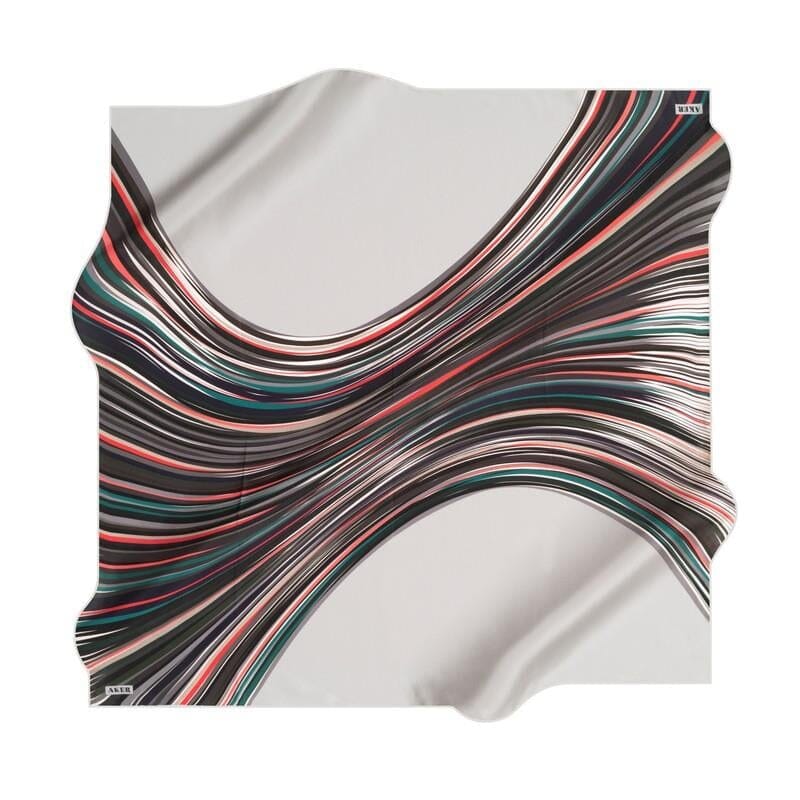 Aker Infinity Wave Silk Scarf No. 71 Silk Hijabs,Aker,Silk Scarves Aker 