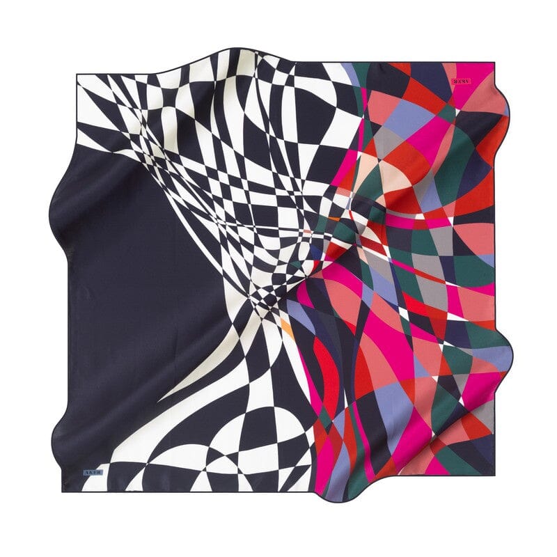 Aker Kaleidoscope Dreams Silk Scarf No. 21 Silk Hijabs,Aker,Silk Scarves Aker 