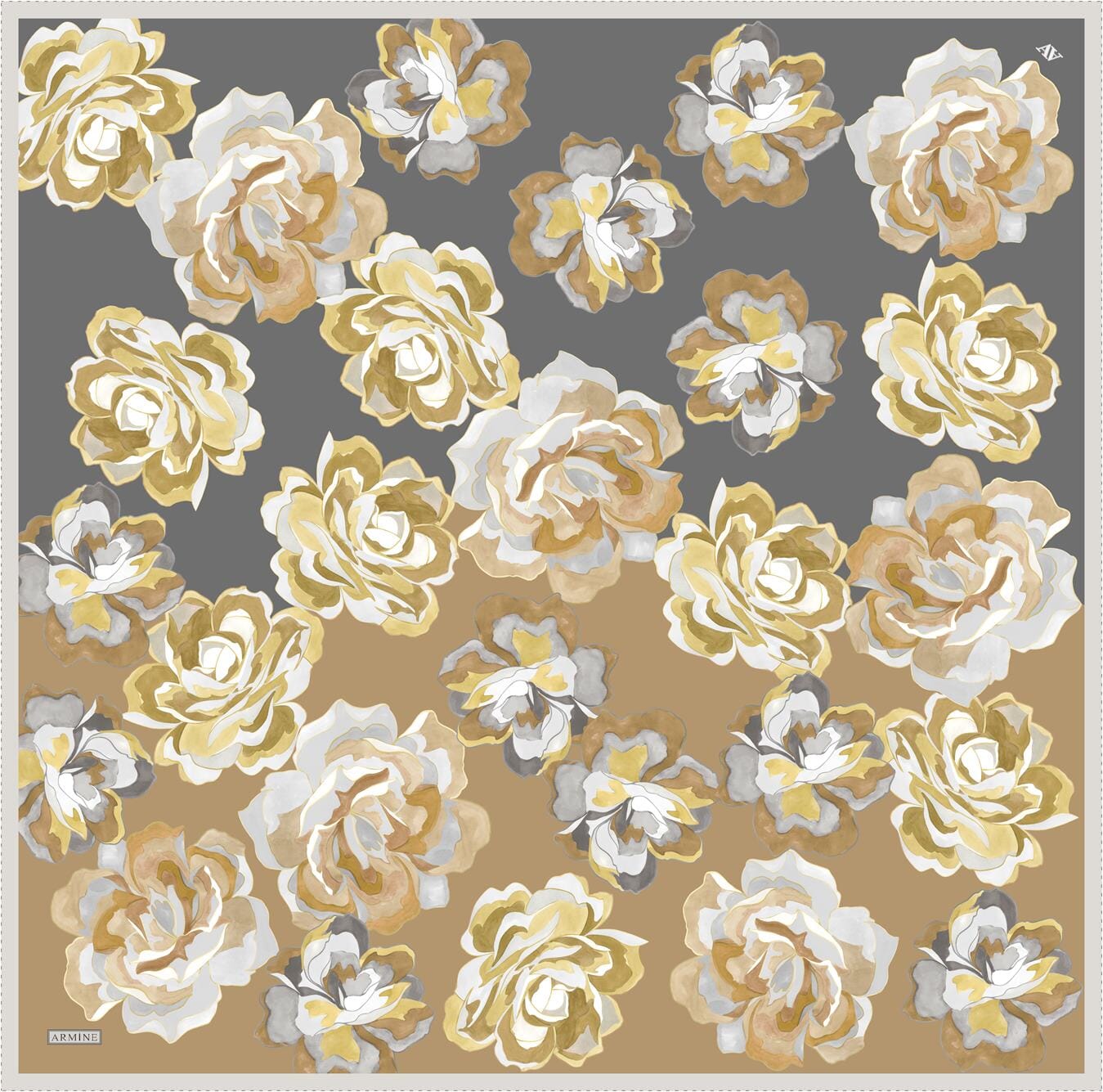 Armine Blooming Elegance Silk Scarf #81 Silk Hijabs,Armine Armine 