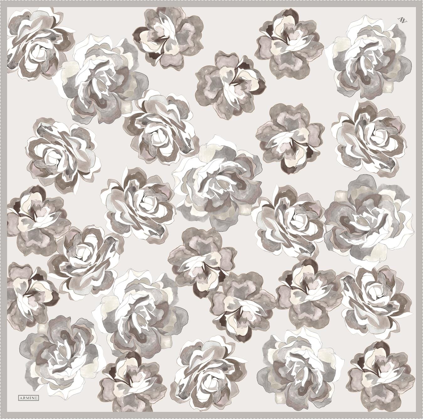 Armine Blooming Elegance Silk Scarf #84 Silk Hijabs,Armine Armine 