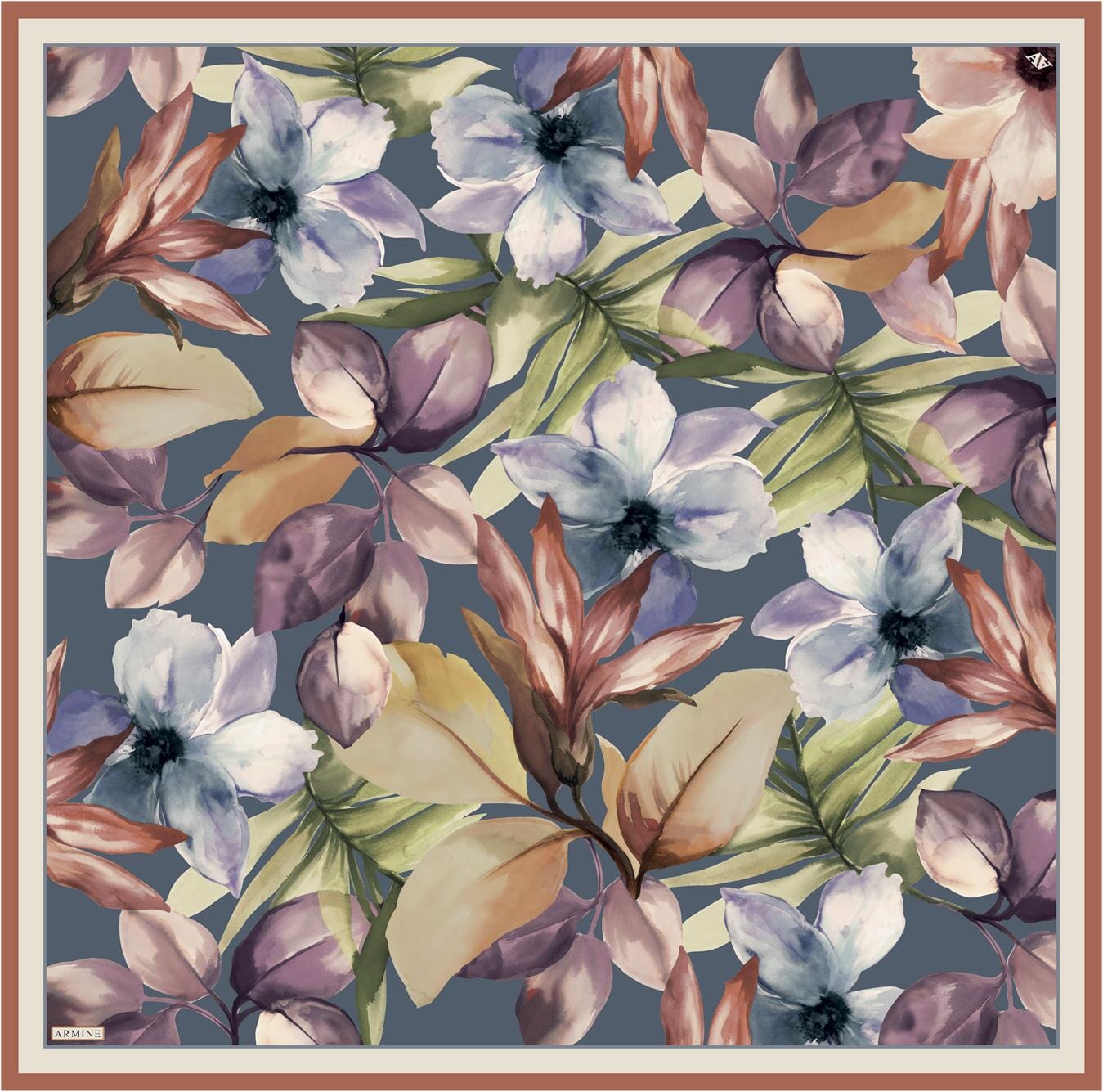 Armine Botanical Dream Silk Scarf #5 Silk Hijabs,Armine Armine 