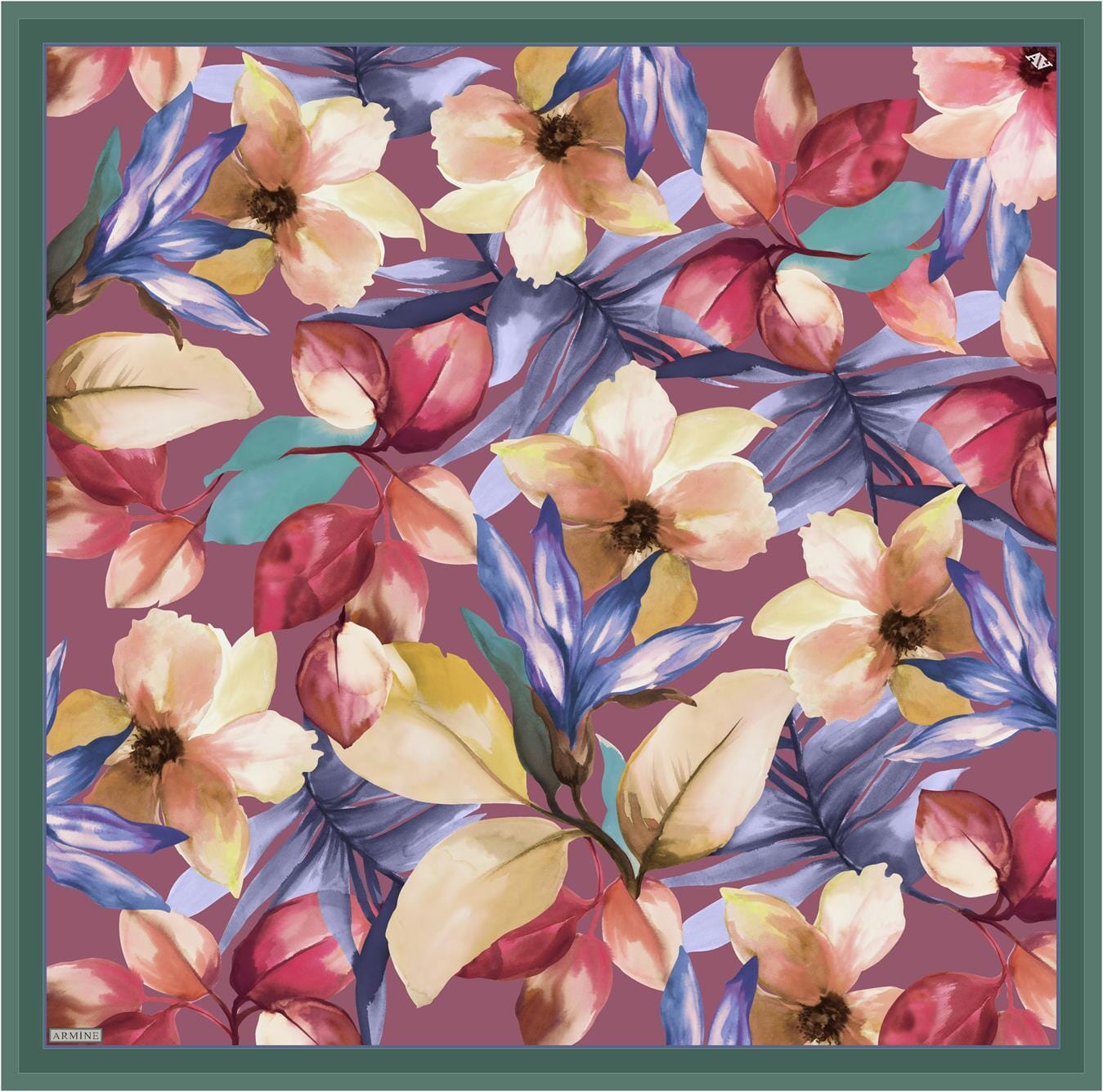 Armine Botanical Dream Silk Scarf #57 Silk Hijabs,Armine Armine 