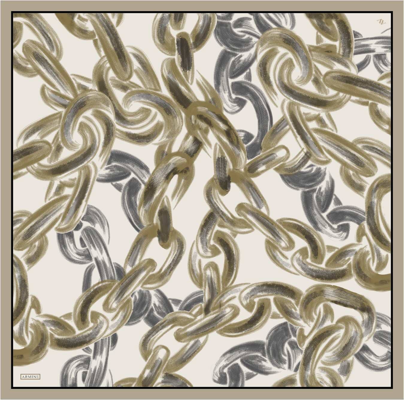 Armine Chain Mirage Silk Scarf #33 Silk Hijabs,Armine Armine 