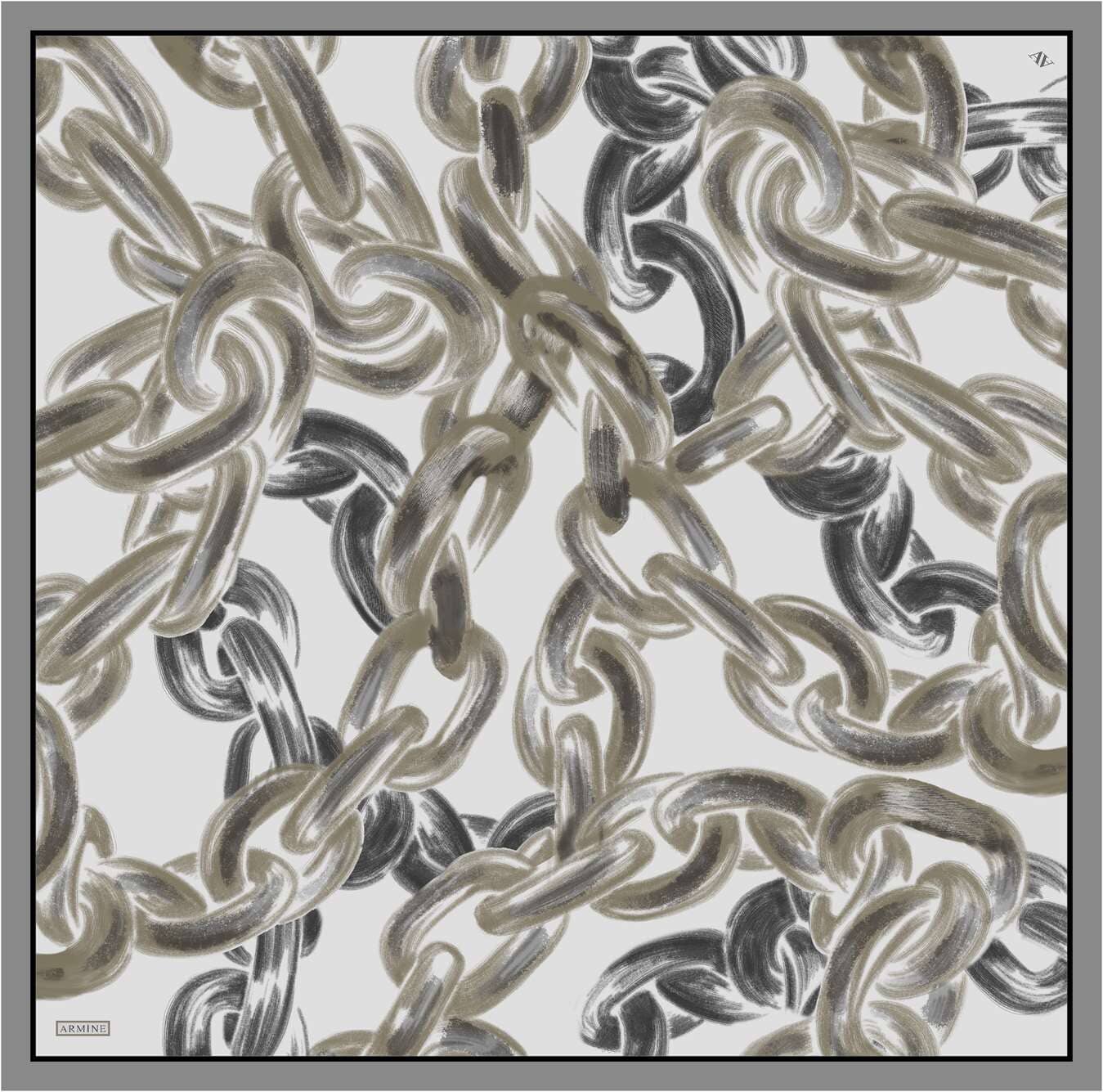 Armine Chain Mirage Silk Scarf #37 Silk Hijabs,Armine Armine 