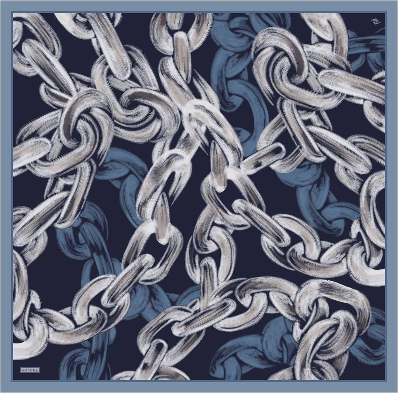 Armine Chain Mirage Silk Scarf #52 Silk Hijabs,Armine Armine 