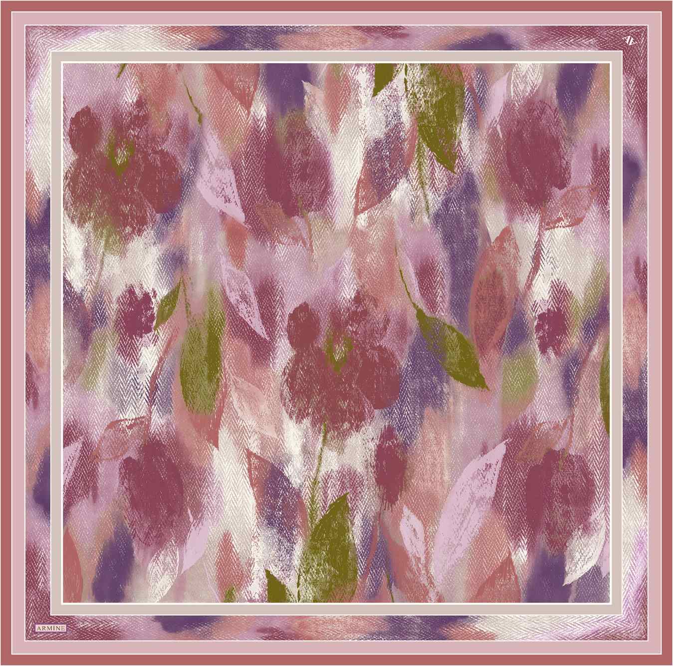 Armine Elara Floral Silk Scarf 