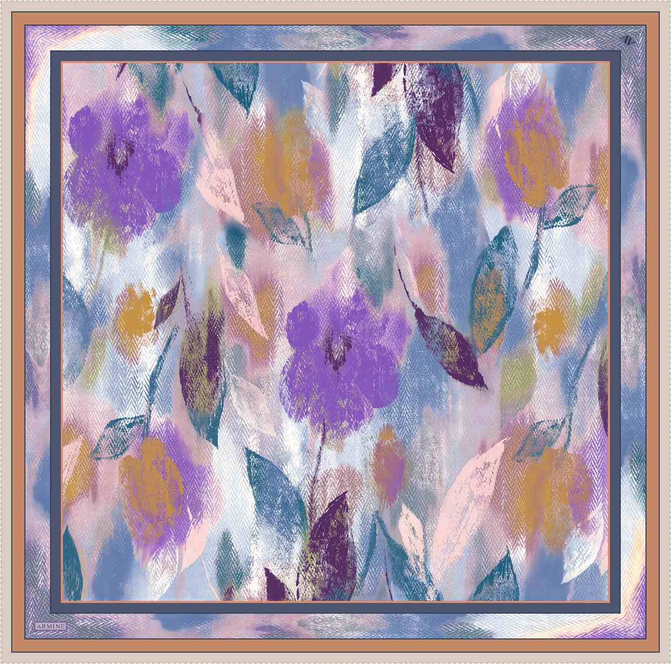 Armine Elara Floral Silk Scarf #31 Silk Hijabs,Armine Armine 