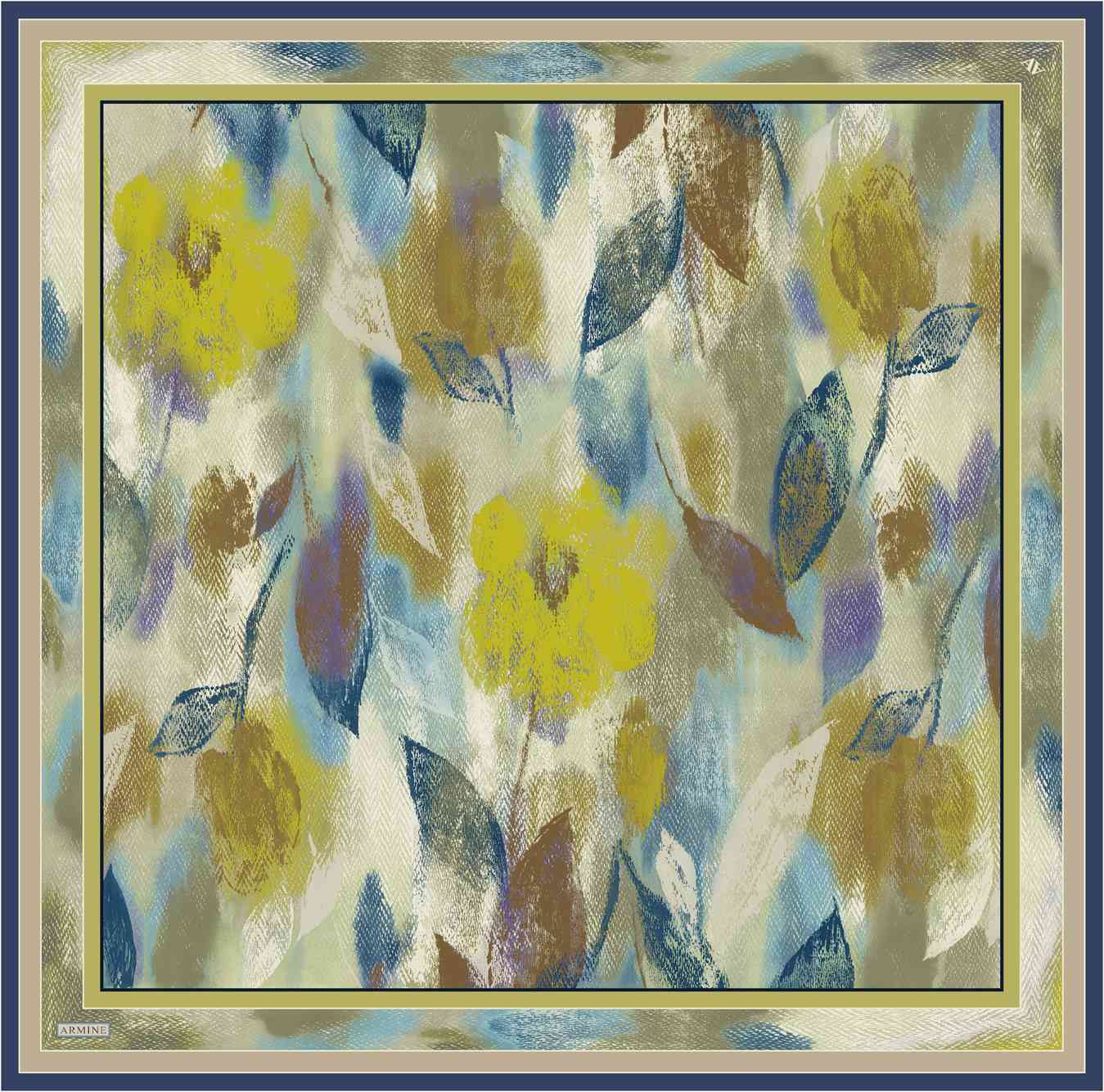 Armine Elara Floral Silk Scarf 