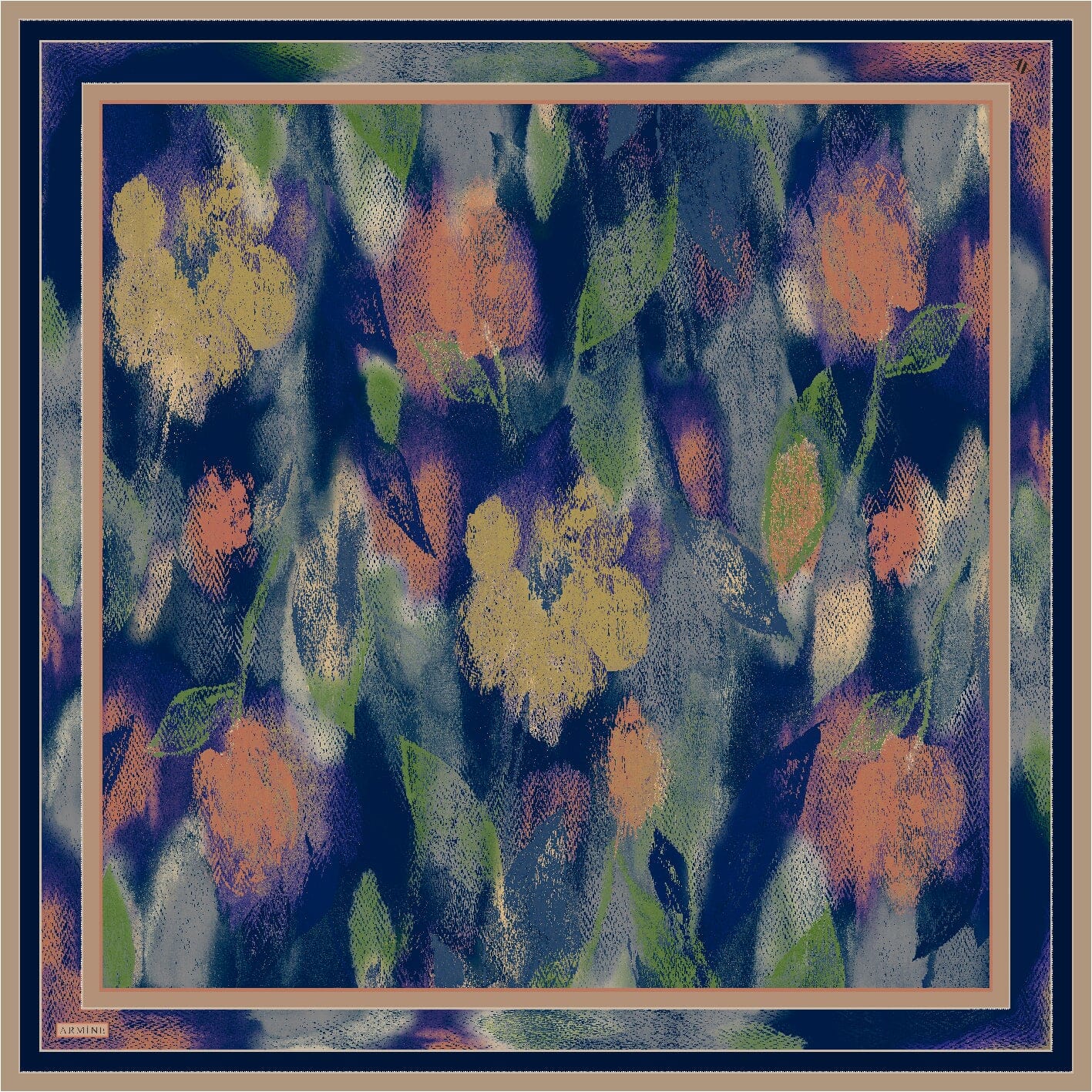 Armine Elara Floral Silk Scarf 