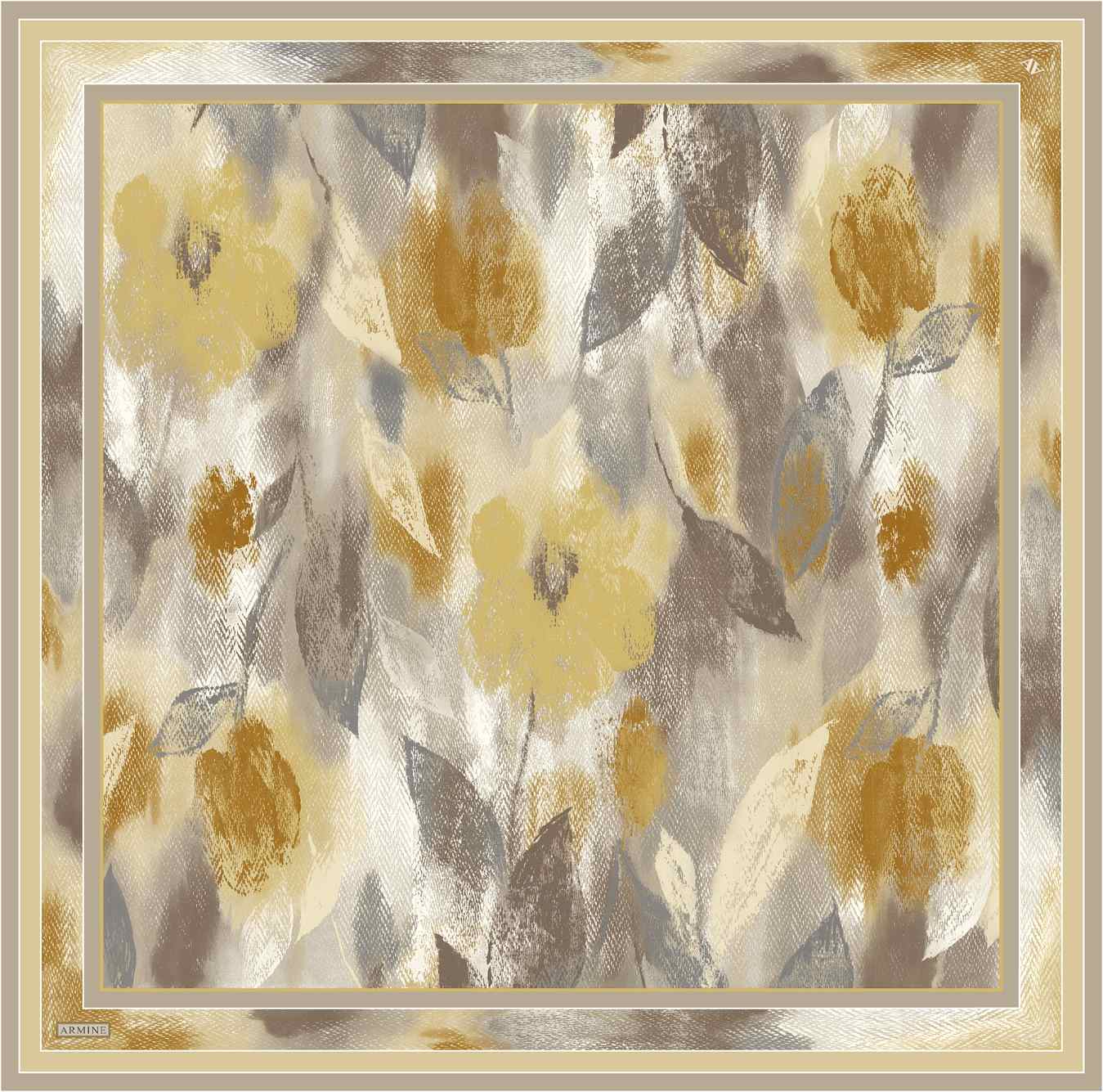 Armine Elara Floral Silk Scarf 