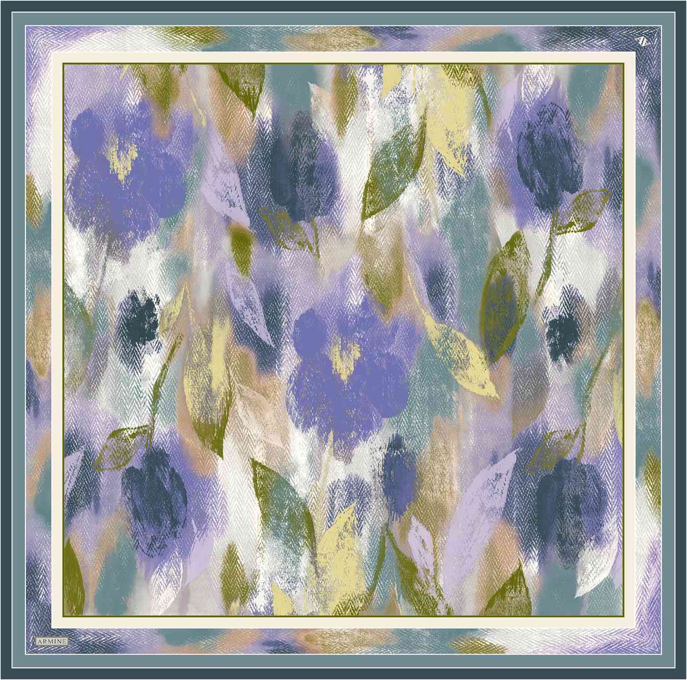 Armine Elara Floral Silk Scarf 