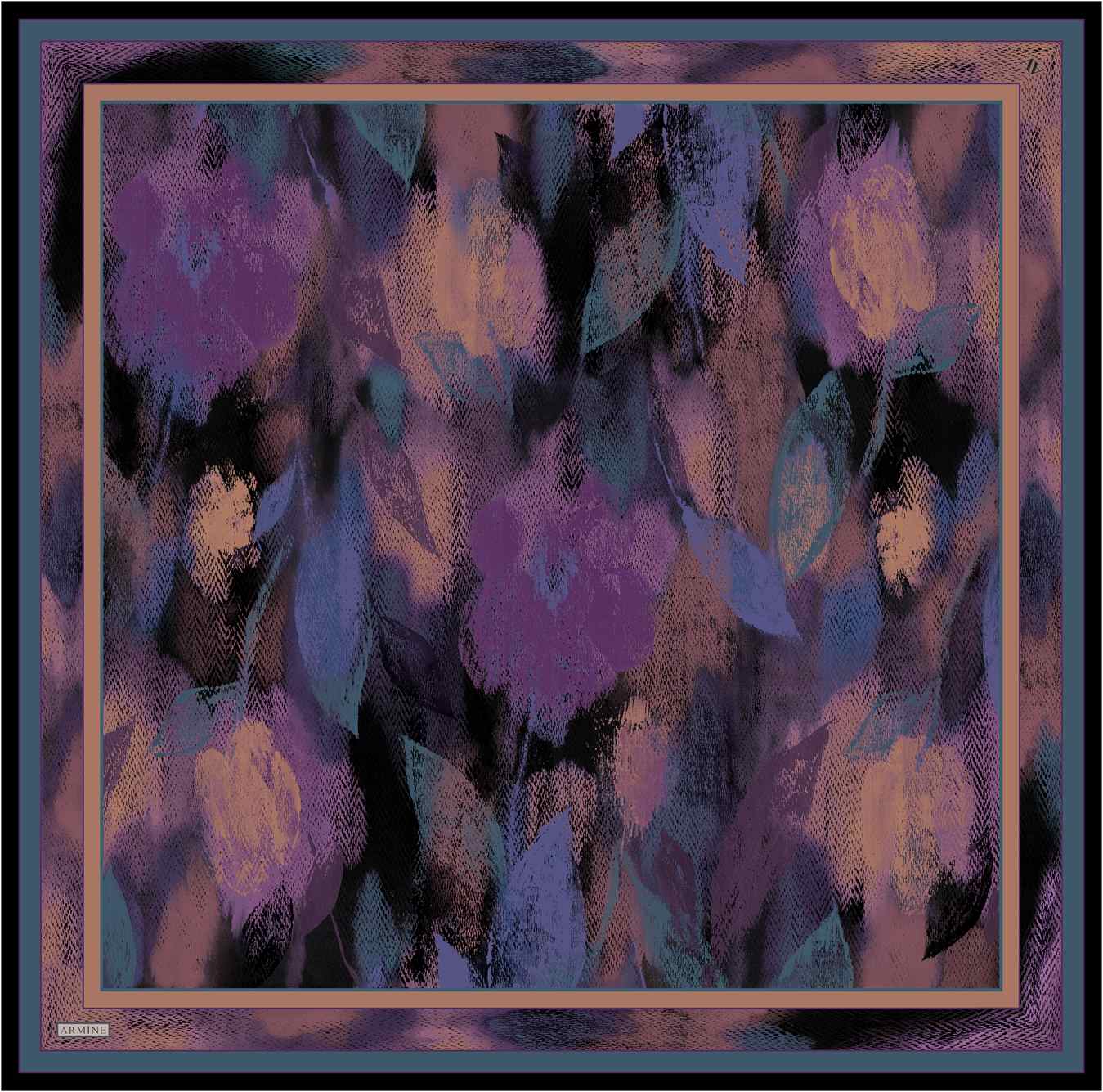 Armine Elara Floral Silk Scarf 