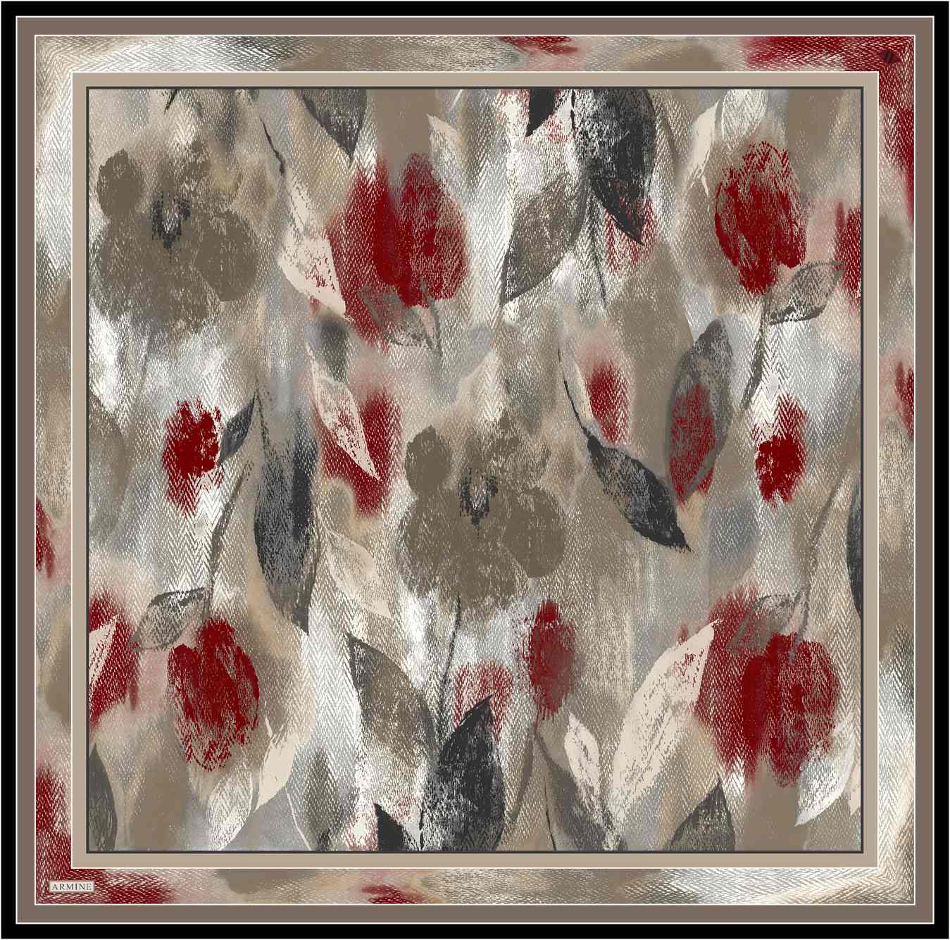 Armine Elara Floral Silk Scarf 