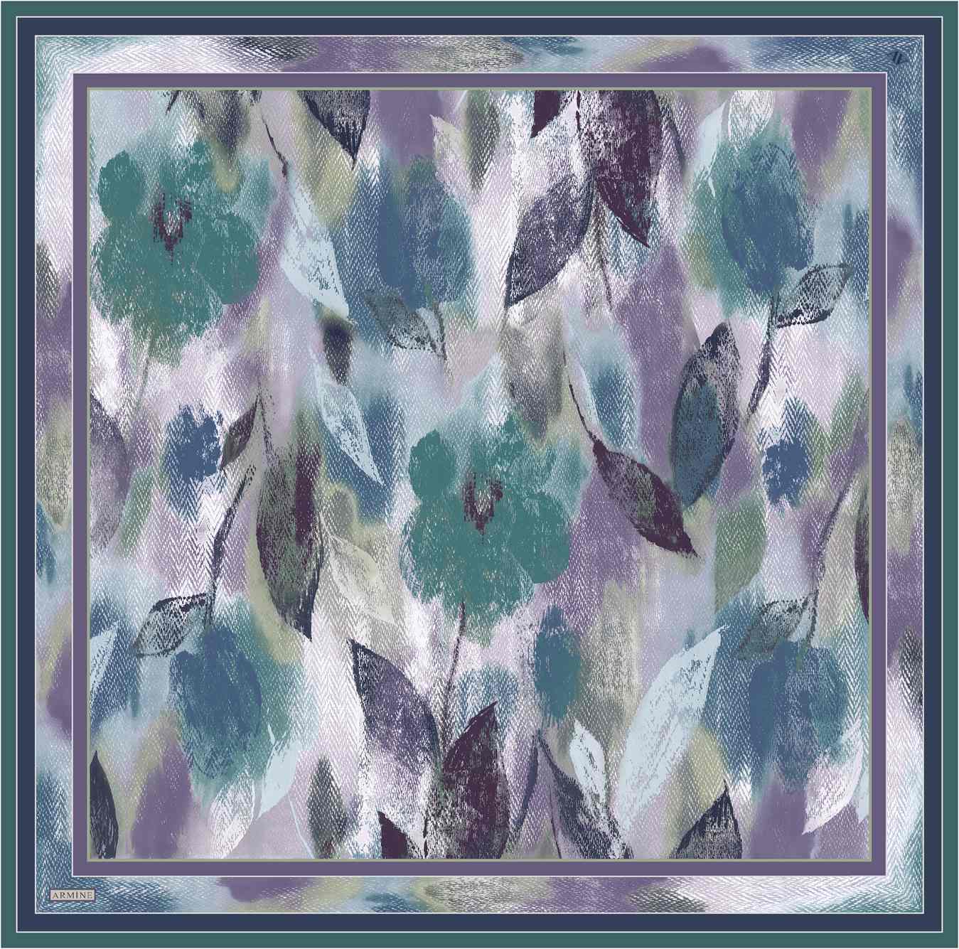 Armine Elara Floral Silk Scarf 