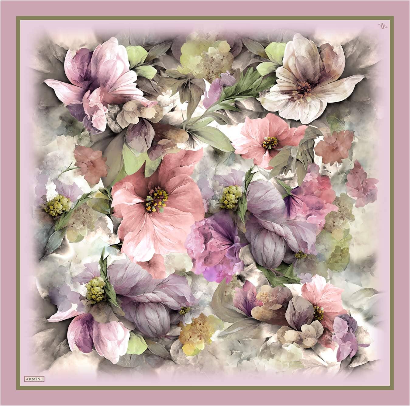 Armine Felicity Floral Silk Scarf 