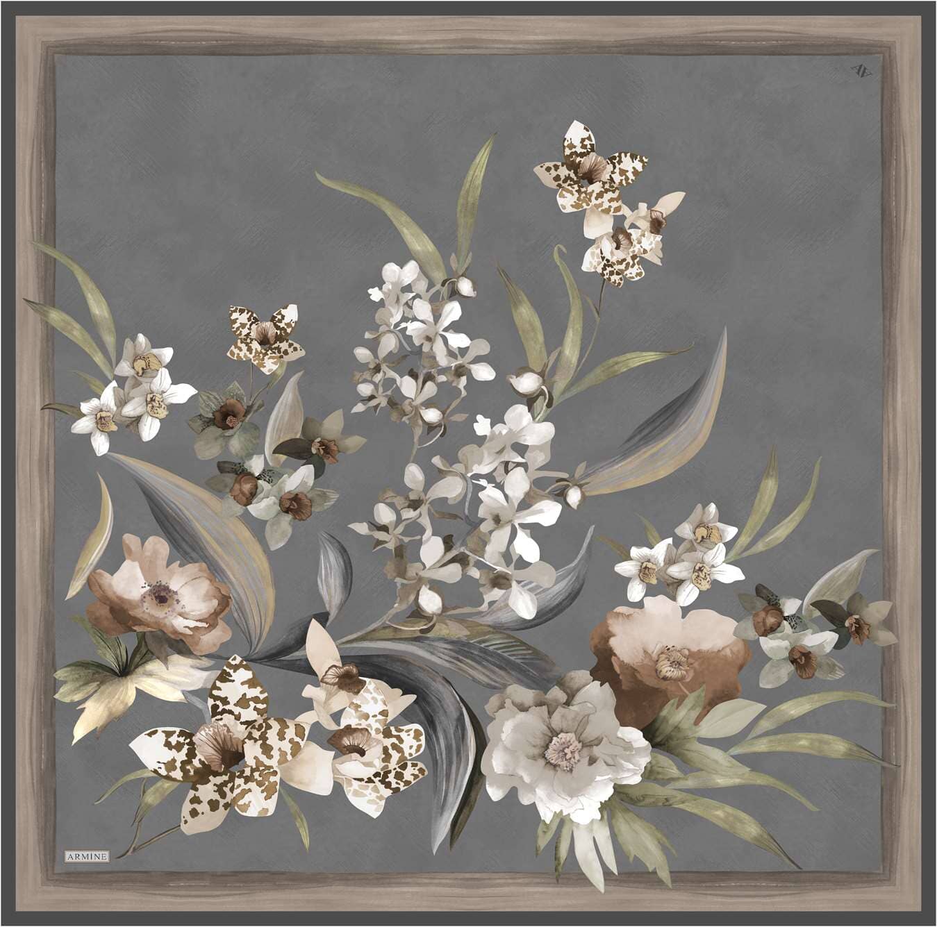 Armine Serene Floral Silk Scarf 