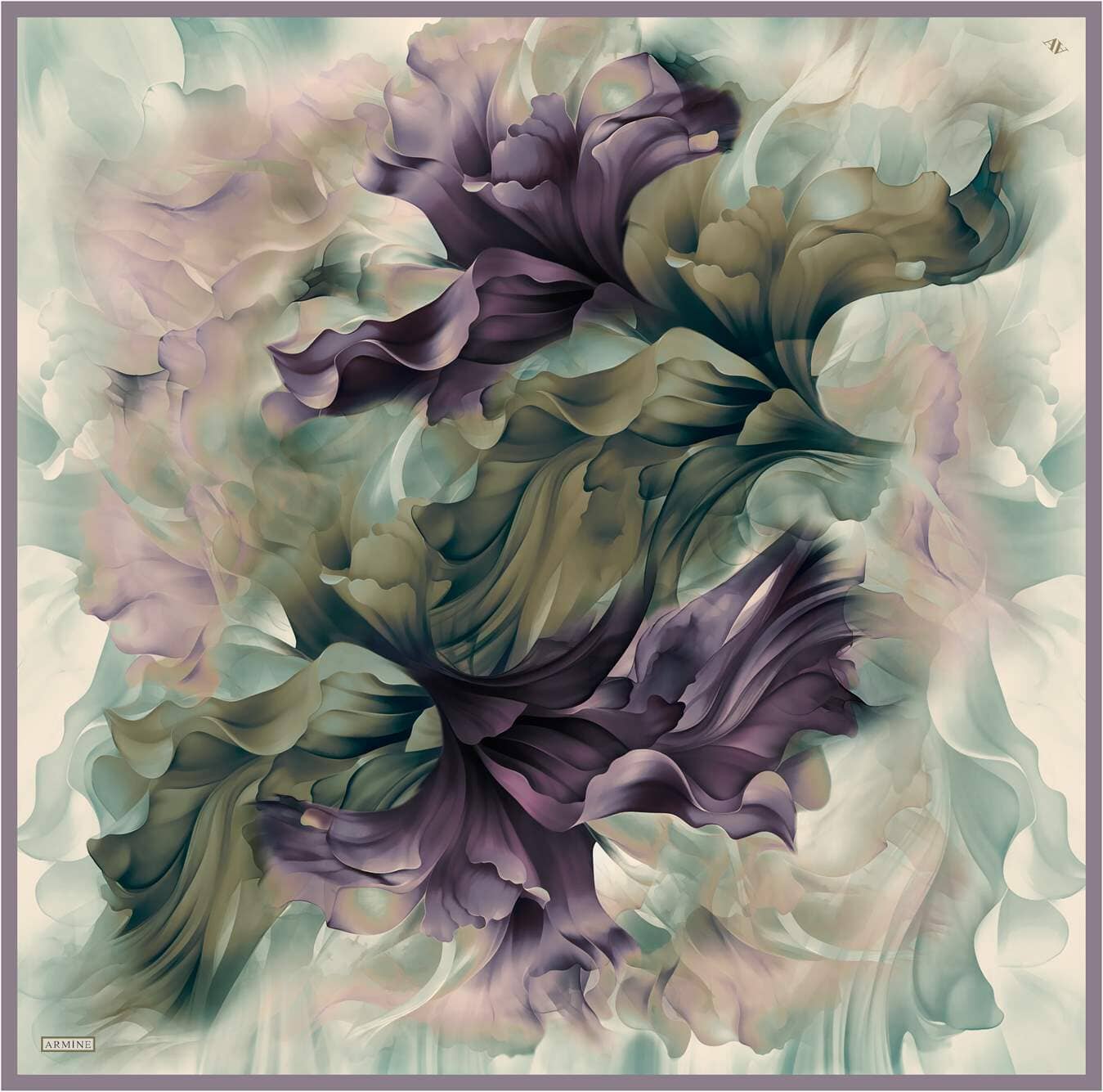 Armine Whispering Petals Silk Scarf 