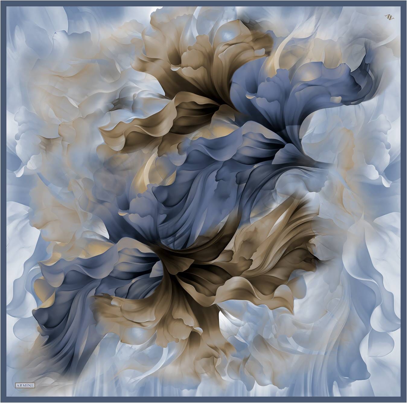 Armine Whispering Petals Silk Scarf #6 Silk Hijabs,Armine Armine 