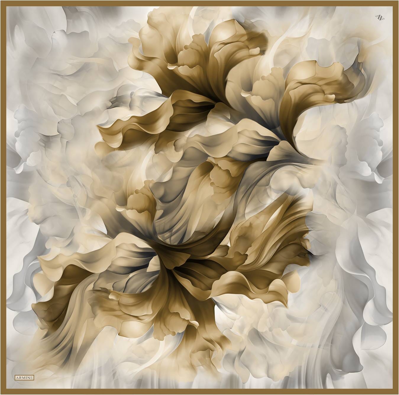 Armine Whispering Petals Silk Scarf 