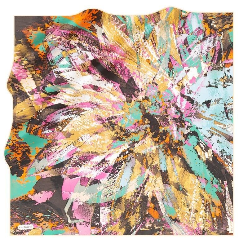 Cacharel Floral Explosion Silk Scarf No. 61 Silk Scarves Cacharel 