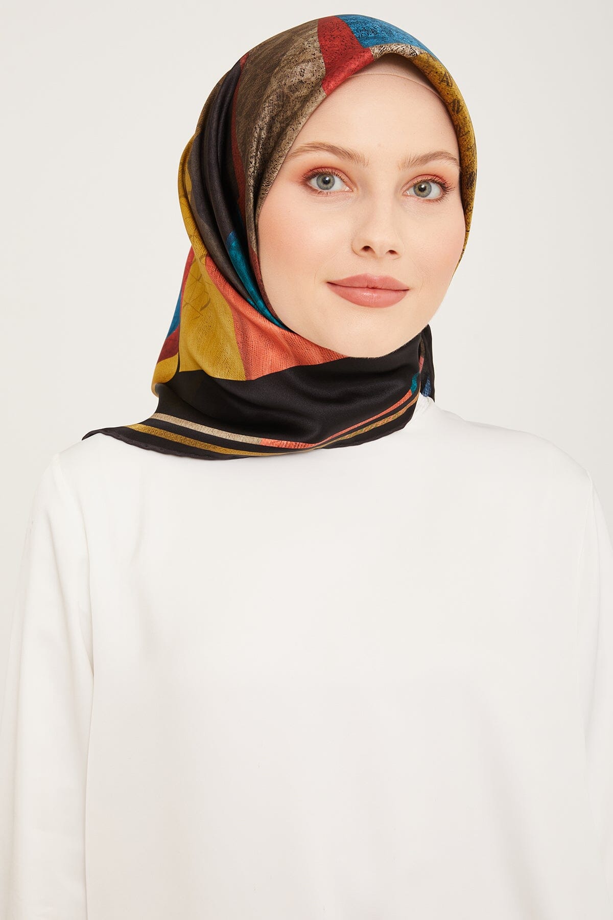 Armine Darwin Modern Silk Scarf #1 Silk Hijabs,Armine Armine 