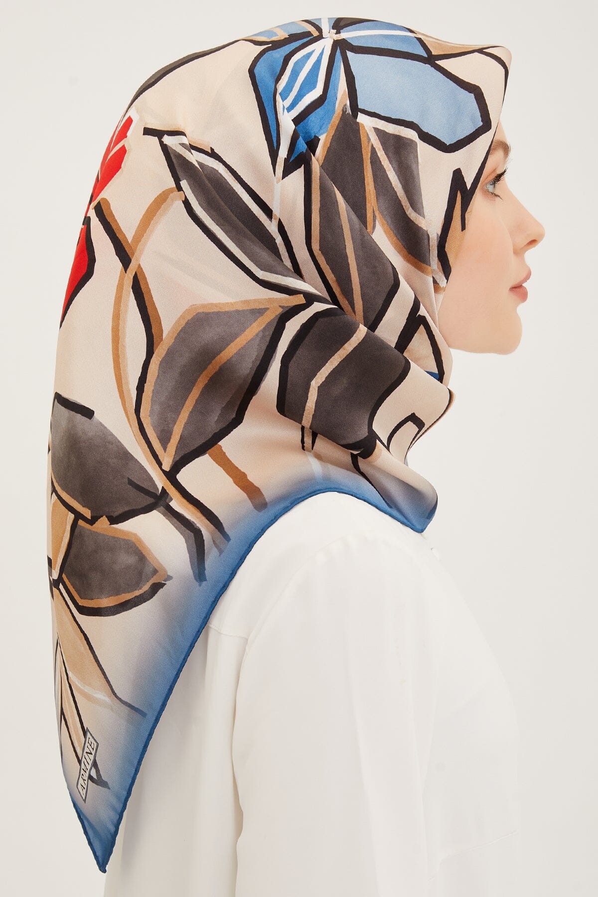 Armine Fion Floral Silk Scarf #5 Silk Hijabs,Armine Armine 