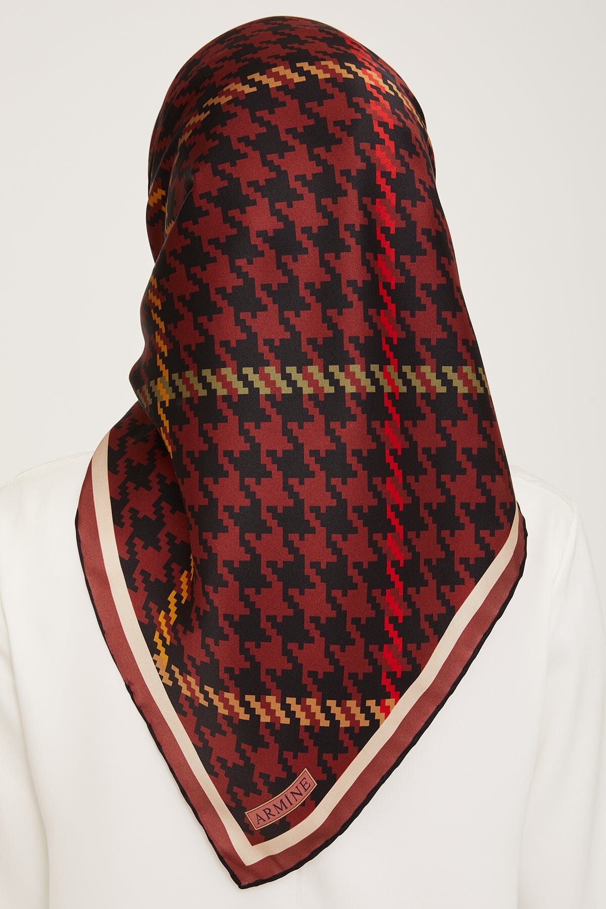 Armine HoundsTooth Square Silk Scarf #31 Silk Hijabs,Armine Armine 