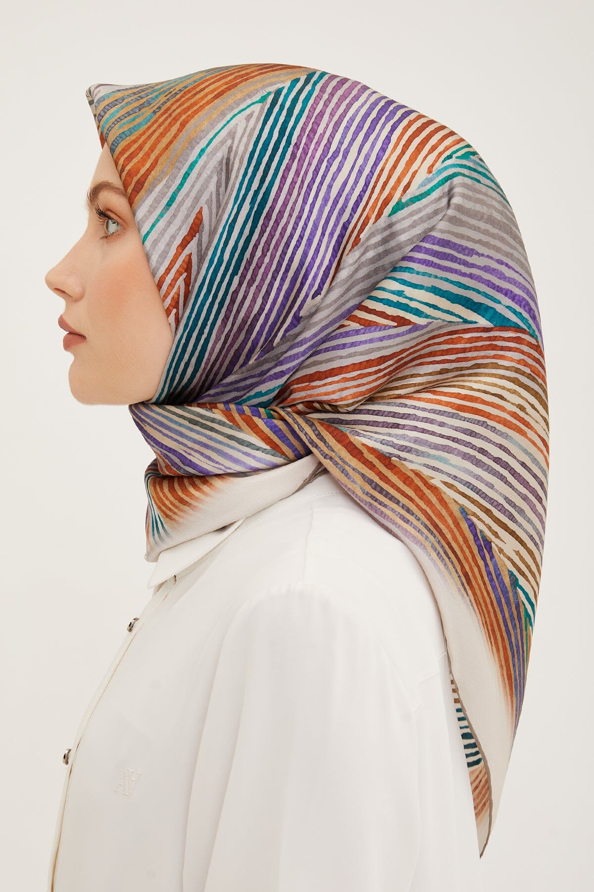 Armine Mastura Square Silk Scarf #53 Silk Hijabs,Armine Armine 