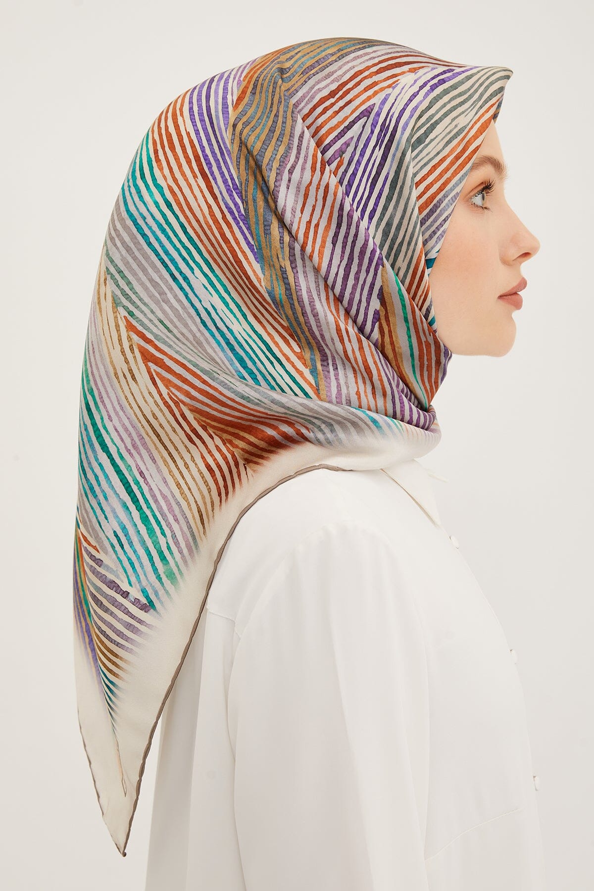 Armine Mastura Square Silk Scarf #53 Silk Hijabs,Armine Armine 