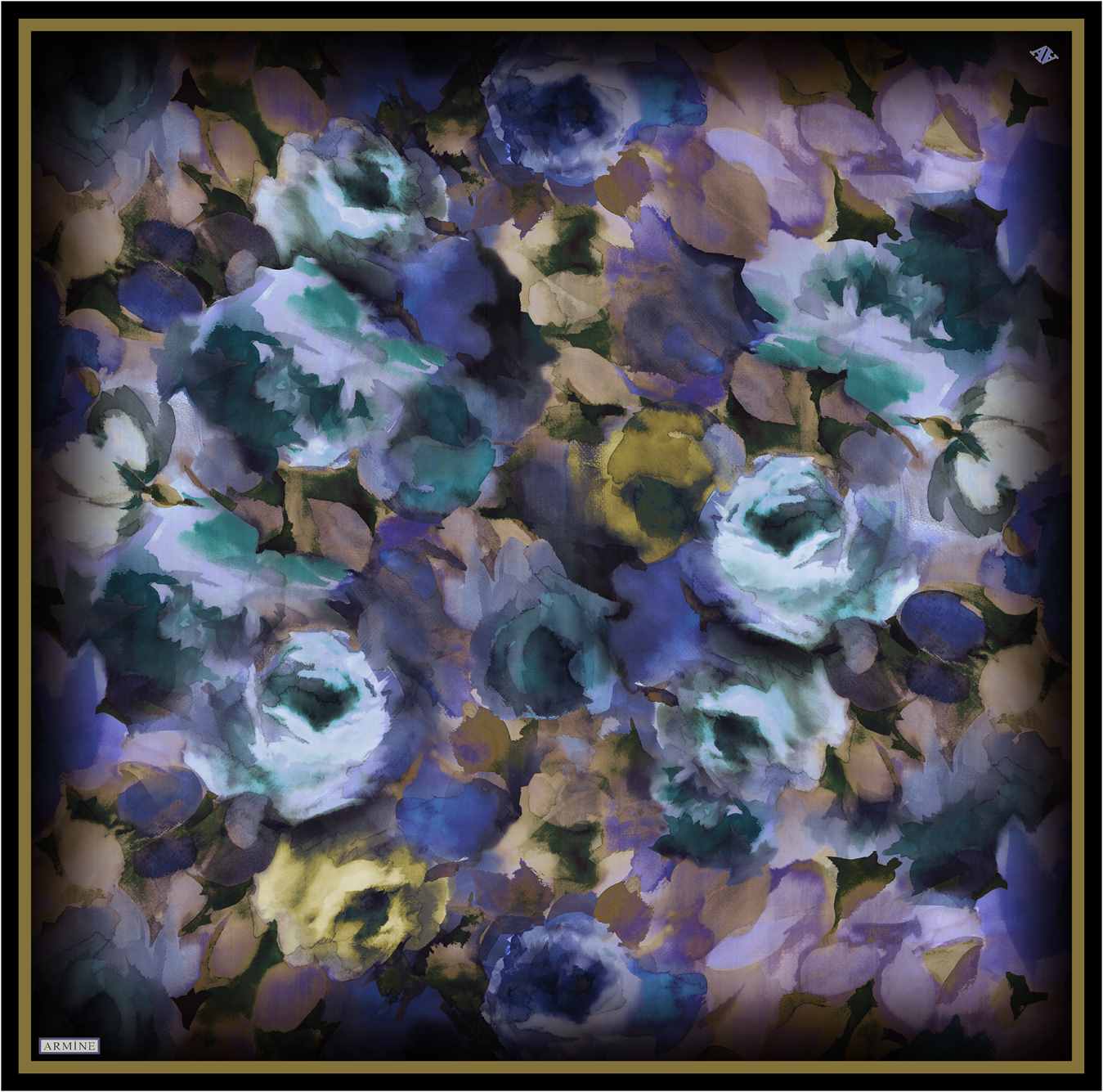 Armine Mulia Floral Silk Scarf #54 Silk Hijabs,Armine Armine 