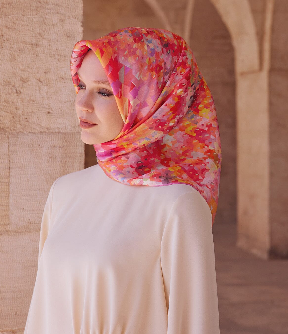 Armine Pixel Chic Silk Scarf #1 Silk Hijabs,Armine Armine 