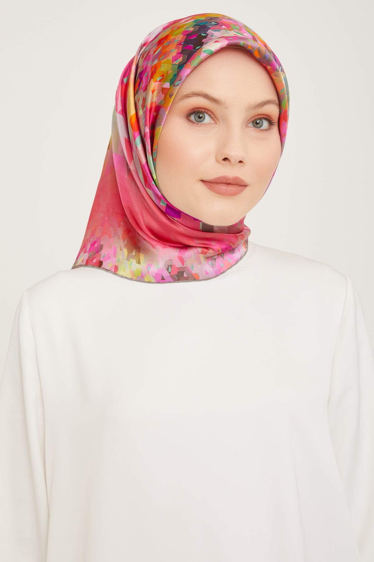 Armine Pixel Chic Silk Scarf #2 Silk Hijabs,Armine Armine 